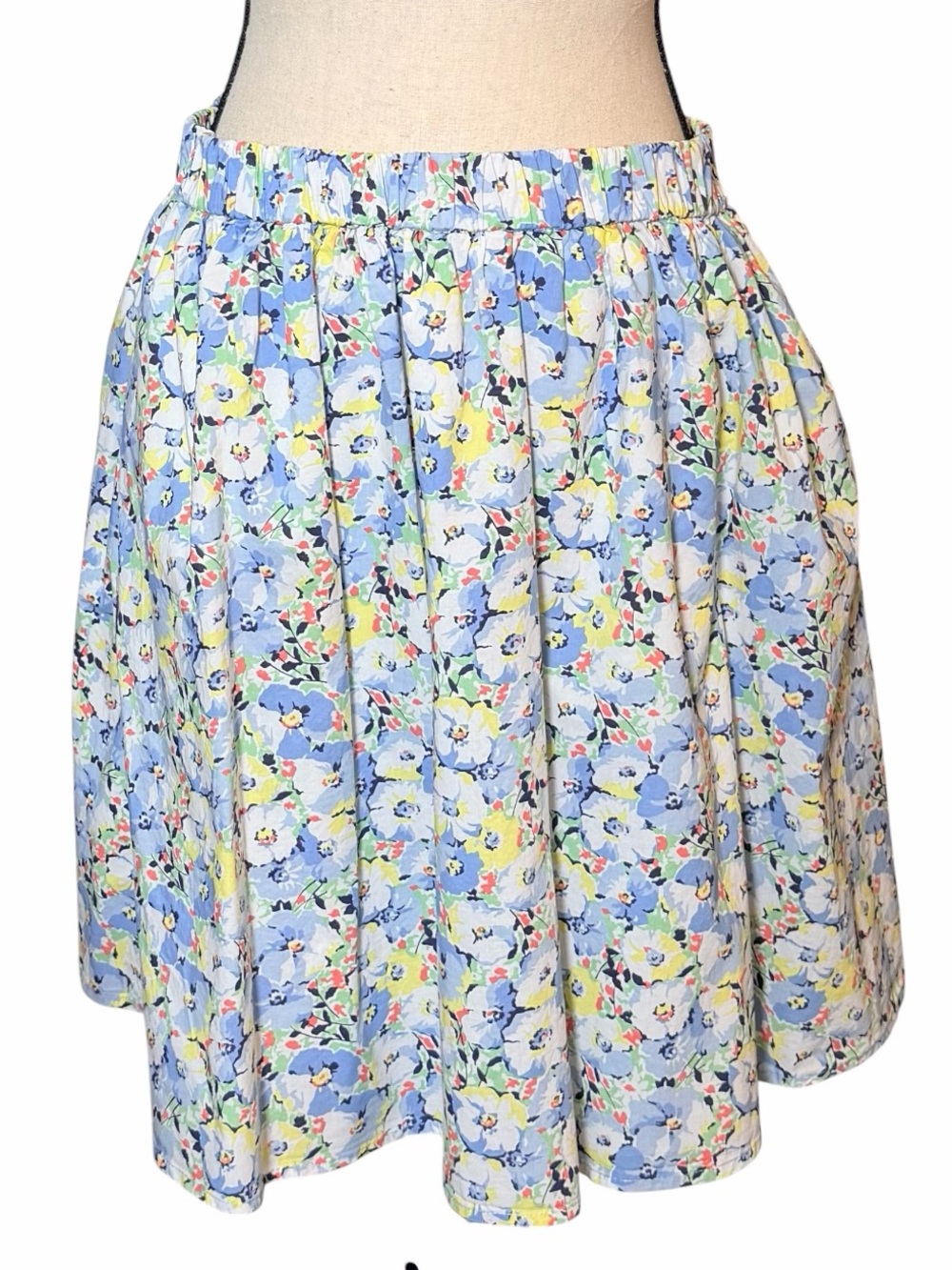 Wayward Fancies by eShakti Ditsy Wildflower Floral Mini Skirt with Pockets